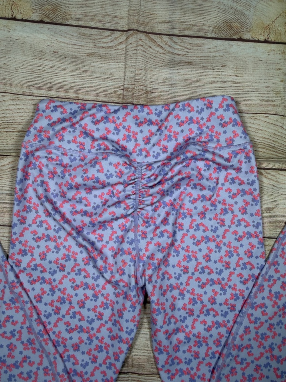 Floral Lavender High-Waist Leggings for Women - Picture 8 of 9